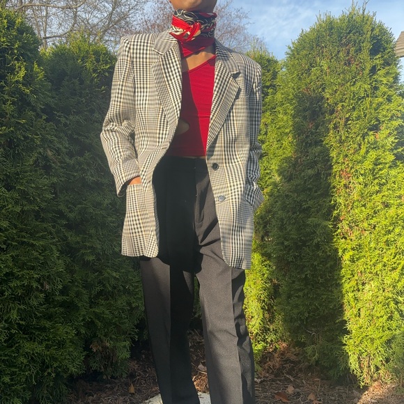 Jones New York plaid structured Blazer - Picture 4 of 7